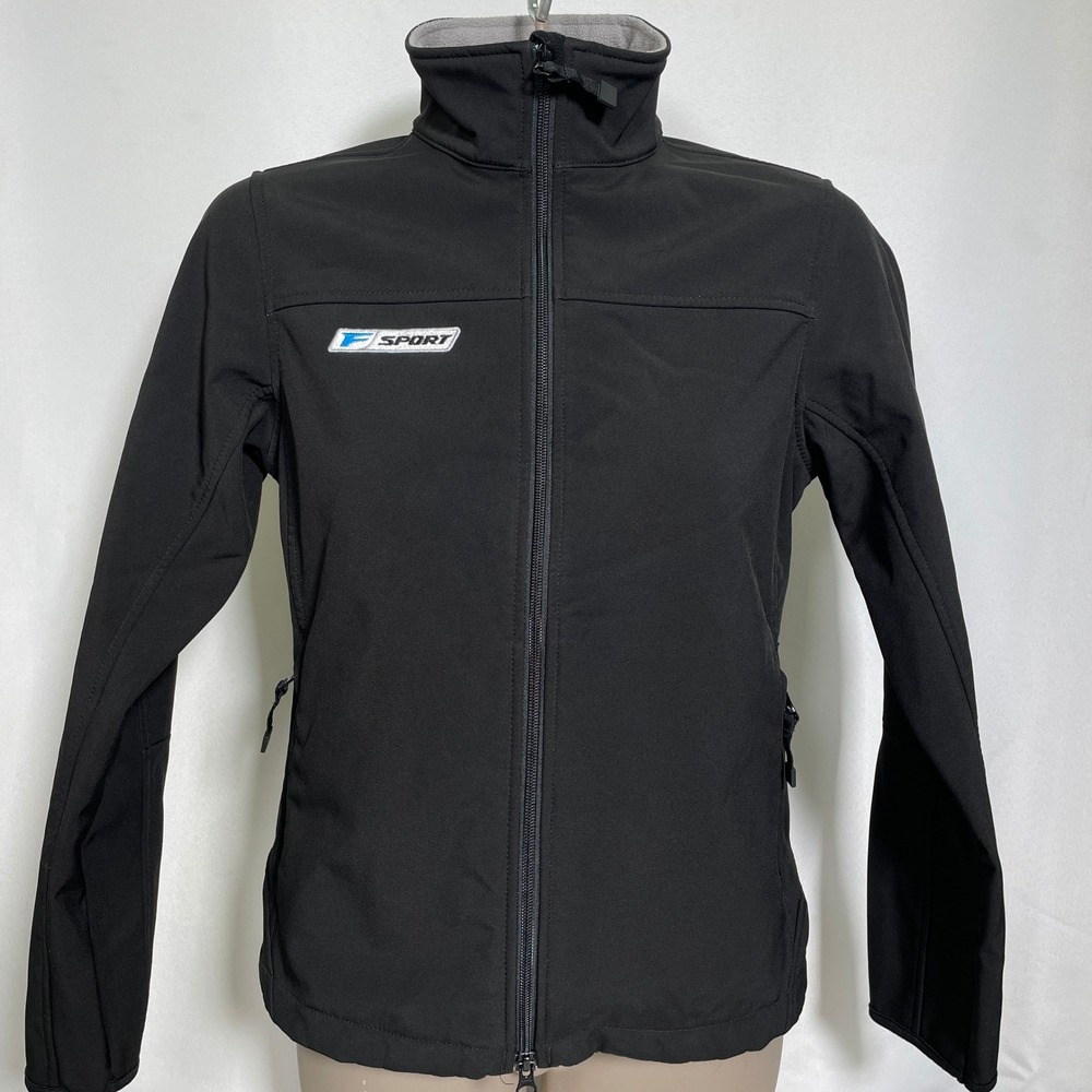 Lexus F Sport Port Authority Softshell Black FullZip Fleece Jacket Women's SMALL